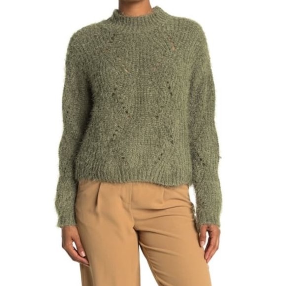ALL IN FAVOR Mock Neck Long Sleeve Knit Sweater - Picture 1 of 7